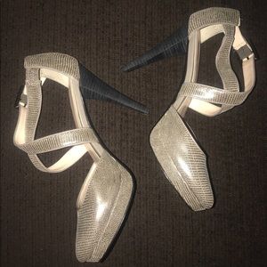 Calvin Klein Criss-Cross Ankle Strap Shoes